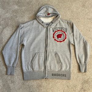 University of Wisconsin Badgers full zip hoodie sweatshirt